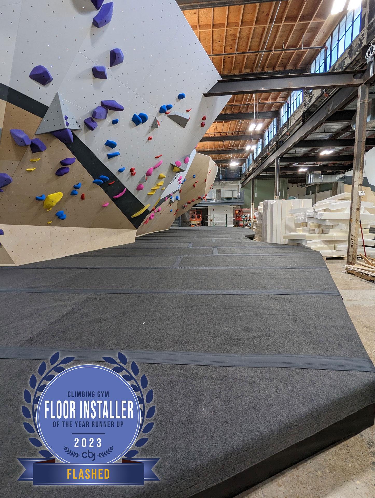 2023 CBJ Gym List Award - Flooring Installer of the Year Runner Up - Flashed