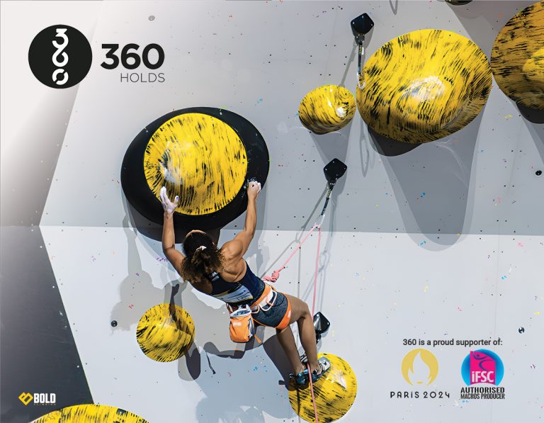 image of climber in comp