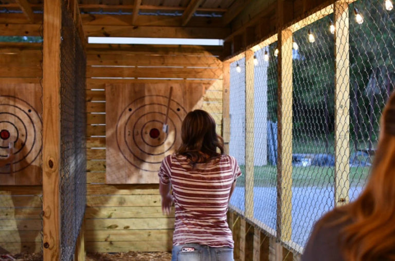 Axe Throwing Adds to the Fun at Family-Focused Ninja and Climbing Gym