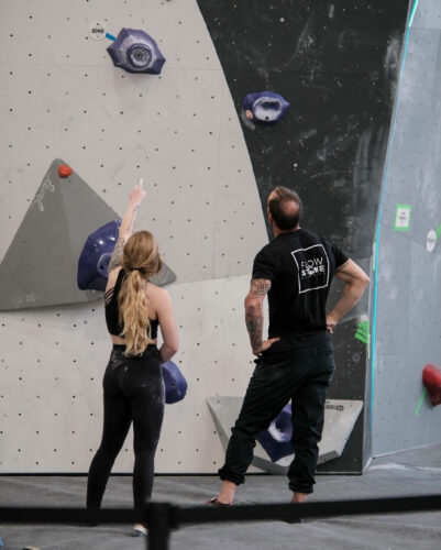 Abby at Youth Bouldering Nationals