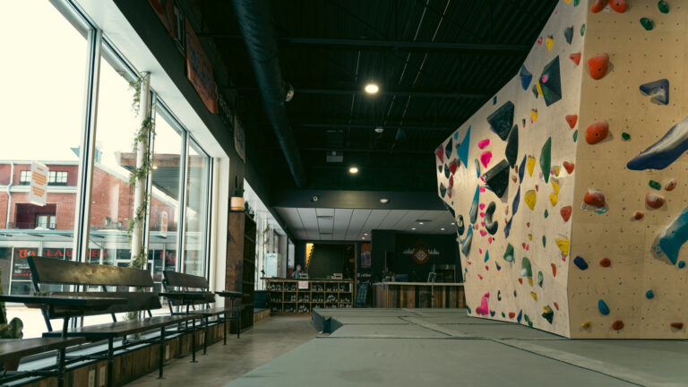 Bouldering and Coffee Lounge “Brings an Outside Feel Inside”