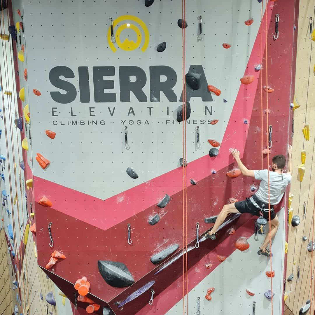 Indoor climbing at Sierra Elevation