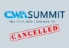 CWA Summit 2020, originally scheduled for May 13-15 in Loveland, CO, is now cancelled