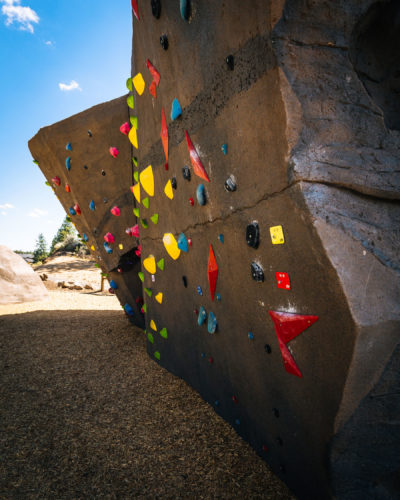 Some routes on the new boulders