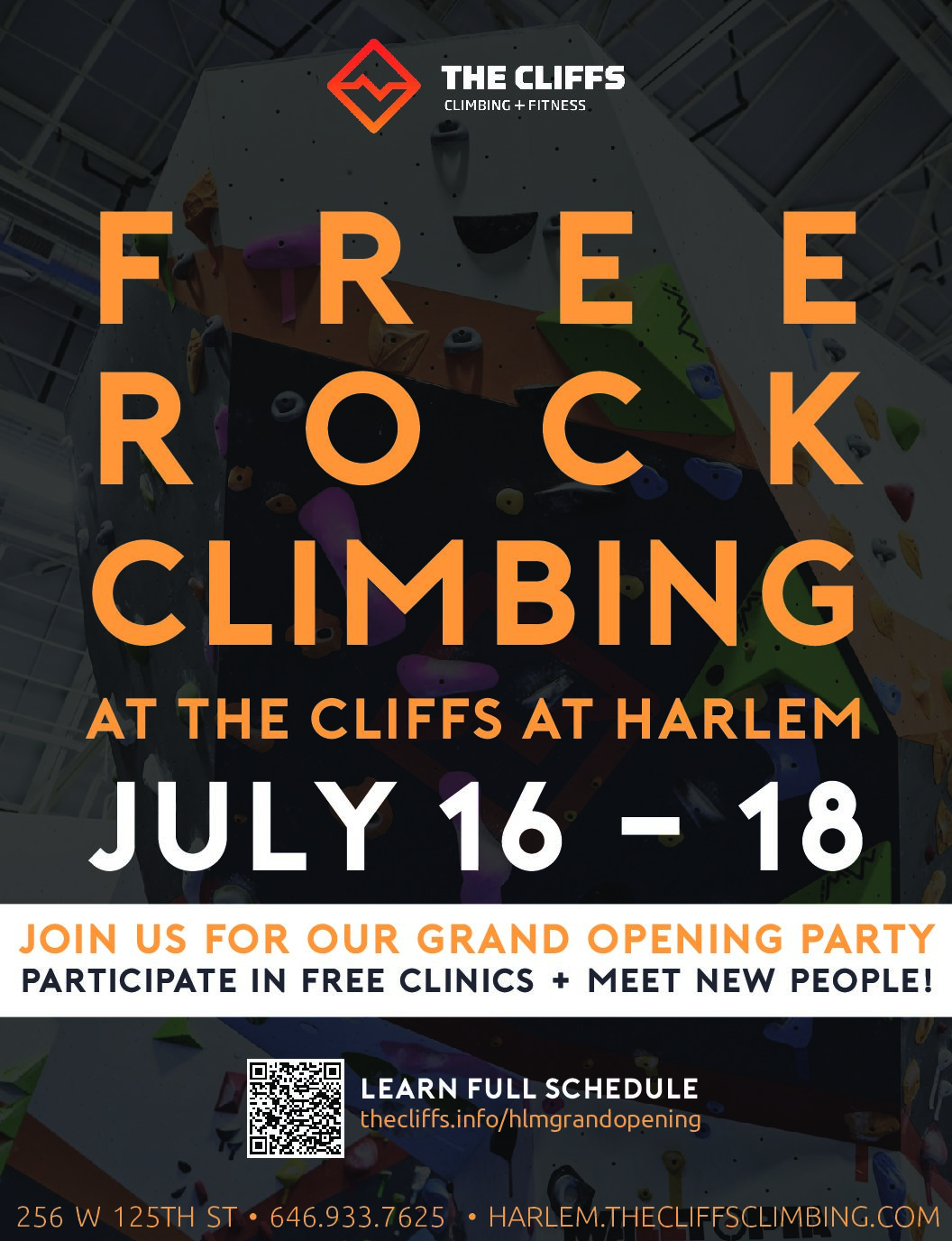 The Cliffs Climbing + Fitness Hosts Grand Opening of New Gym in Harlem