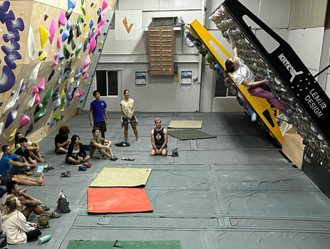 Kilter Board comp at Volcanic Rock Gym