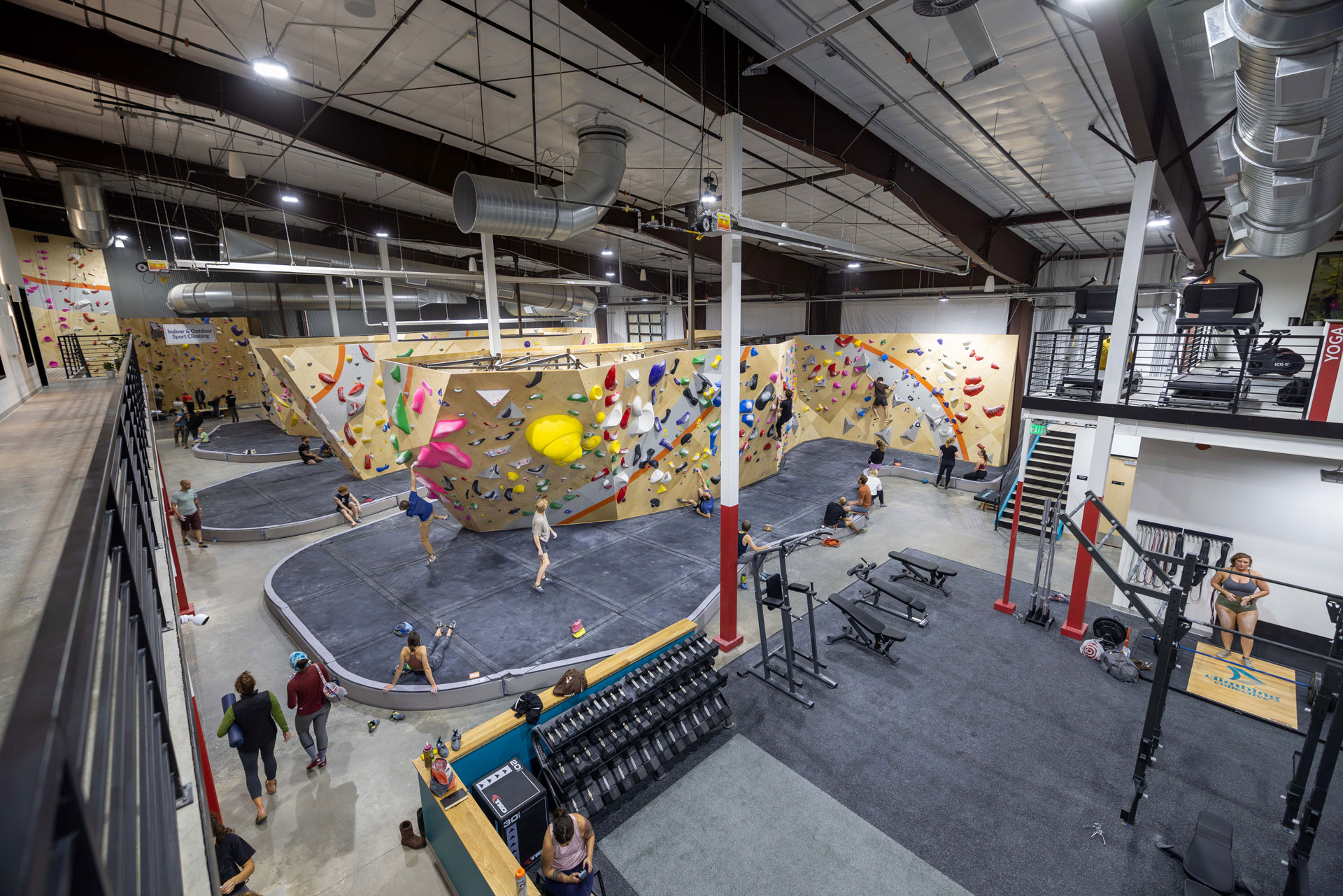Longmont Climbing Collective 2.0 facility interior