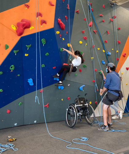 Climbing at the National Ability Center