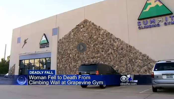Climber Dies at Texas Gym