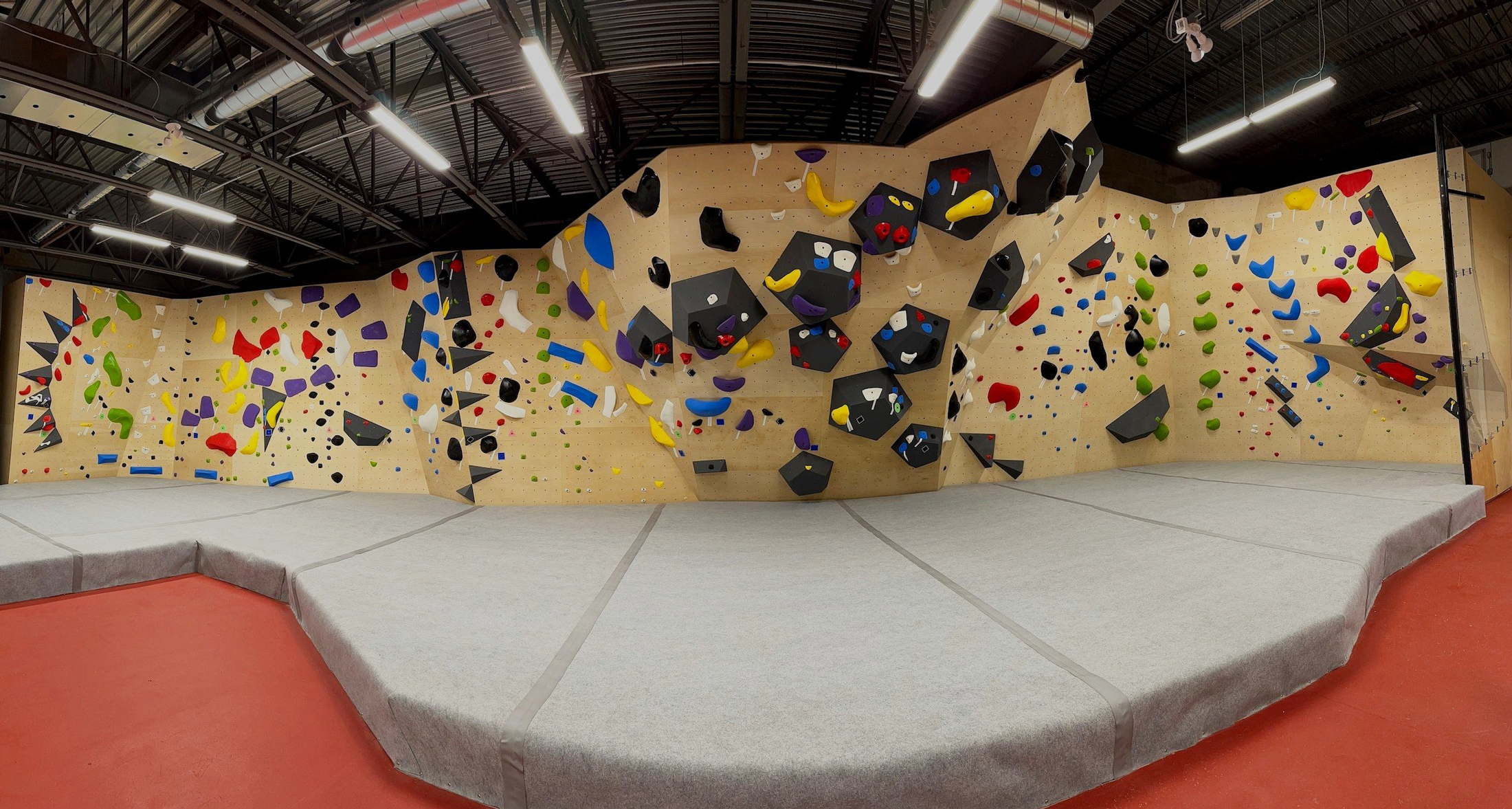 The Cove's bouldering walls