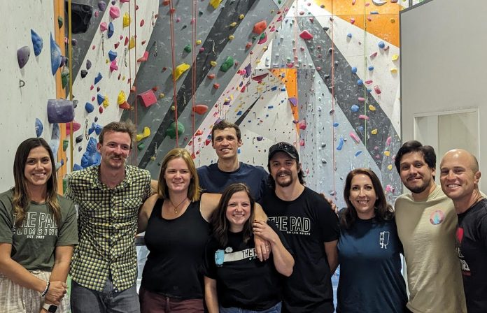 Image of the pad employees in climbing gym