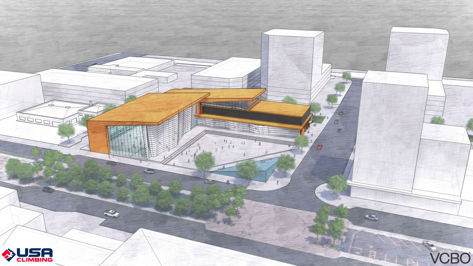 Sketch of the planned National Training Center in SLC
