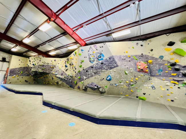 UpTown's bouldering wall