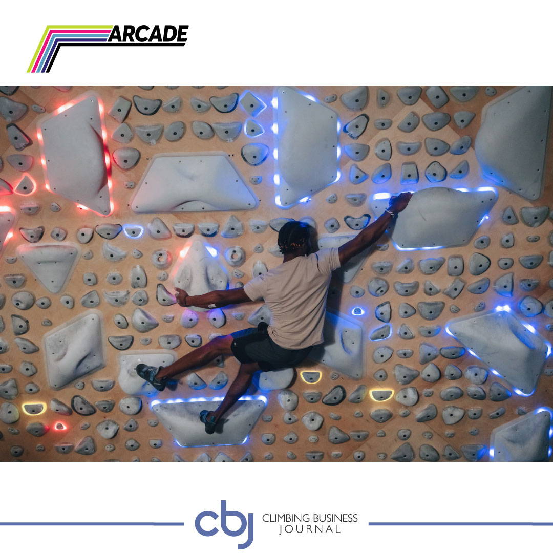 Arcade Climbing interactive wall