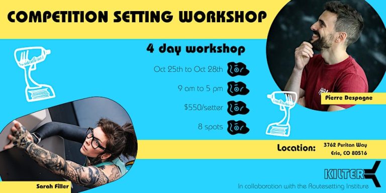 Competition Setting Workshop Registration Now Open!