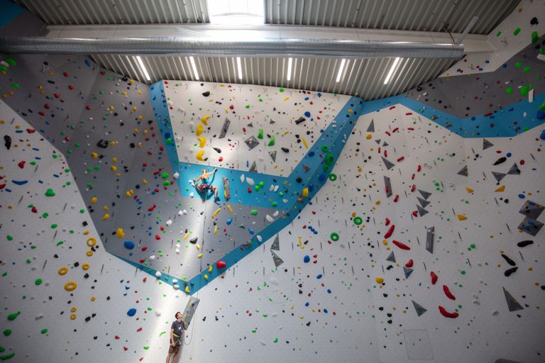 image of climbing wall