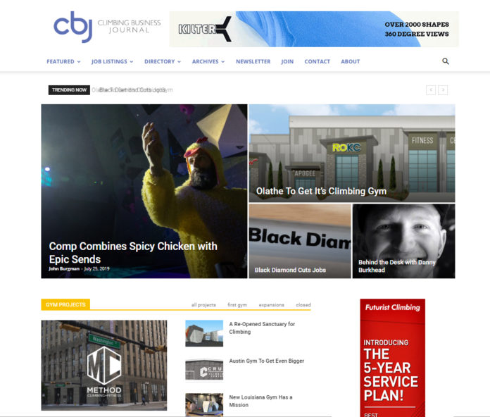 new Climbing Business Journal website