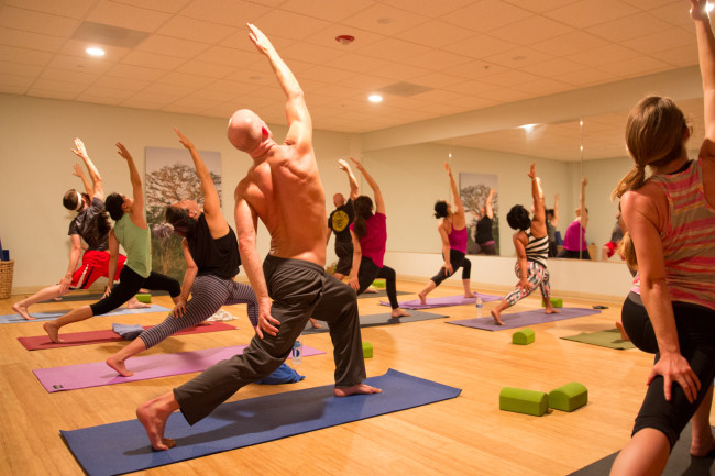 Yoga class at Sender One. Photo: Sender One.