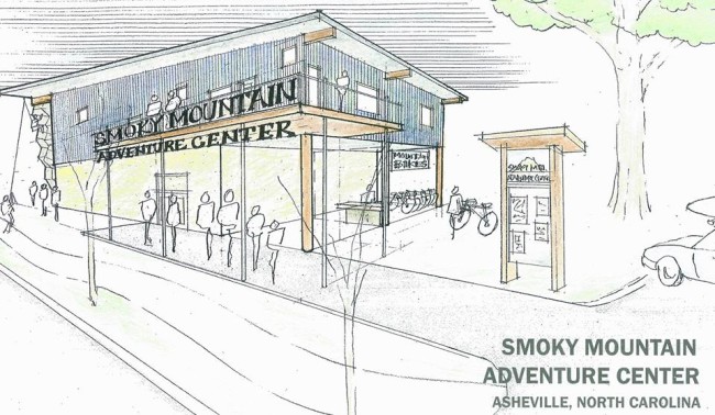 Rendering of the new Climbmax in Asheville.  