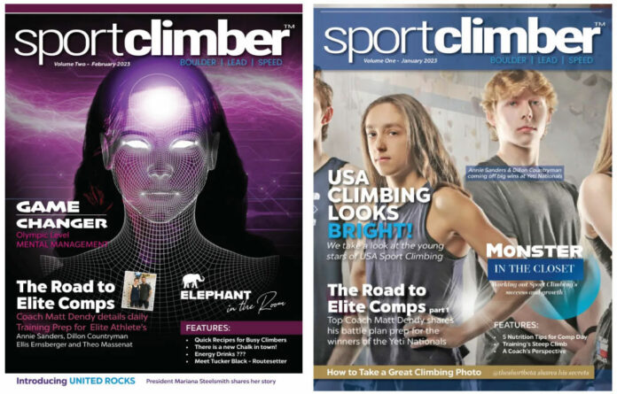 image of sport climber mag