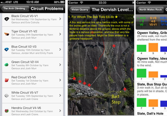 Arch Climbing Wall / theSend app